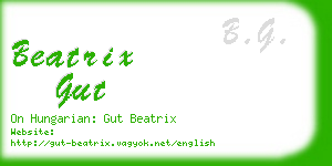 beatrix gut business card